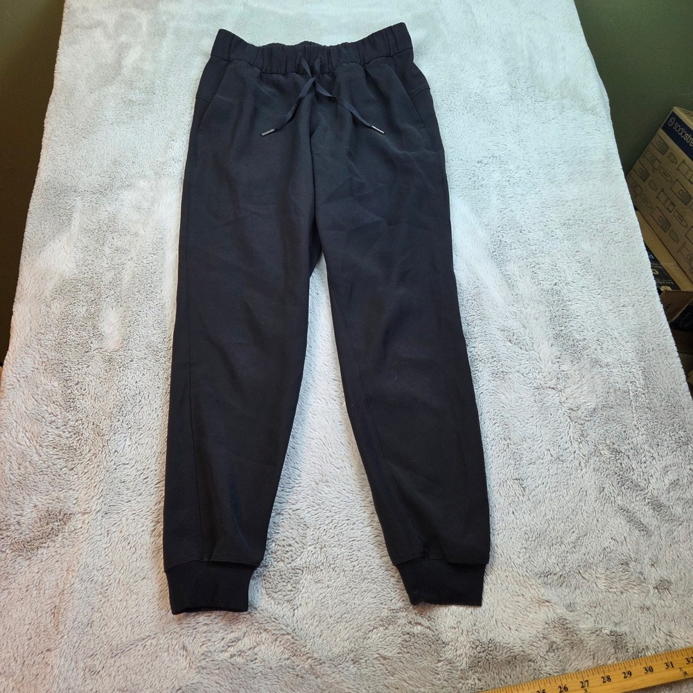 Lululemon On the Fly Jogger Pants Womens Sz 4 Woven Luxtreme High Rise Black 28"
